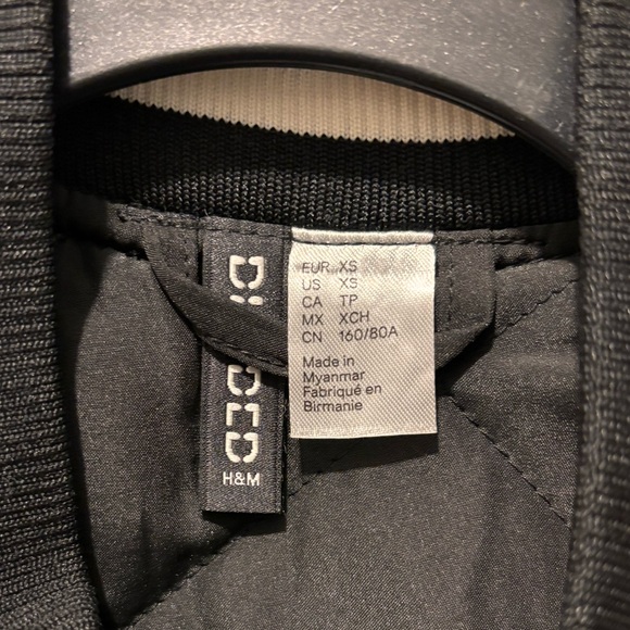 H&M Black and White Varsity Jacket - Picture 5 of 6